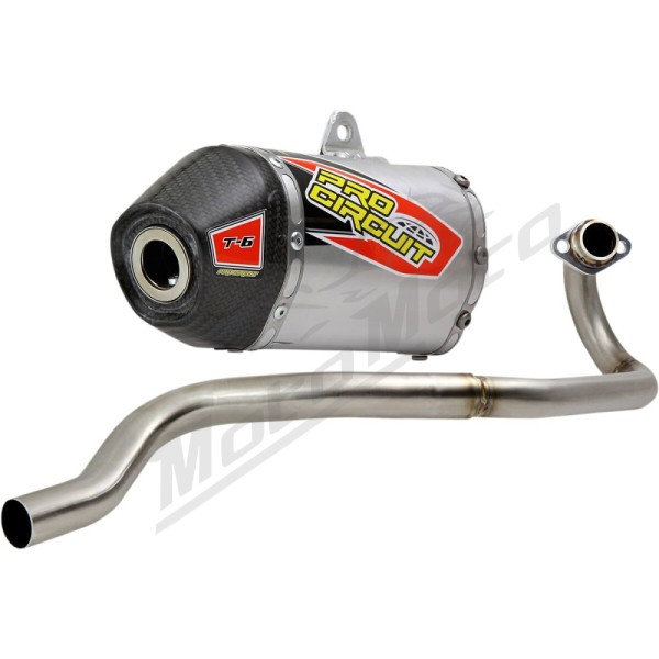 PRO CIRCUIT T-6 išmetimo sistema nerūdijantis plienas/aliuminis/anglies pluoštas Kawasaki KLX 110 10-20