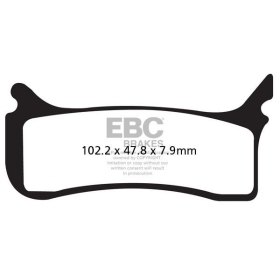 EBC EPFA Series Extreme Pro Sindered Brake Pads HUSABERG / KTM 450-650cc 04