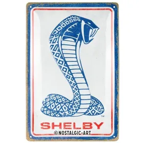 TIN SIGN SHELBY COBRA SNAKE 20x30 