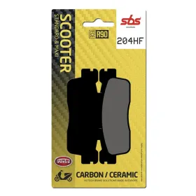 SBS HF Street Ceramic Brake Pads Rear 204HF Kawasaki / Kymco 125-300 10-24