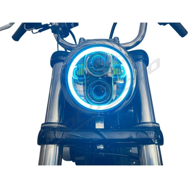 CUSTOM DYNAMICS ProGLOW™ LED Headlamp with Color Changing Halo Harley Davidson FLSTSB / FLSTSE 883-1800cc 81-24