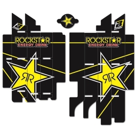 BLACKBIRD Rockstar Energy radiatoriaus grotelių lipdukų rinkinys Suzuki RM-Z450 2018-2023