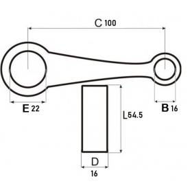 Connecting rod YAMAHA RXK