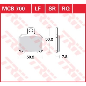 TRW All Round Sintered Metal Brake Pads Aprilia / Benelli / Bimota / Vagiva / Derbi / Ducati / KTM / MBK / Rieju / Yamaha 125-1299cc 97-24