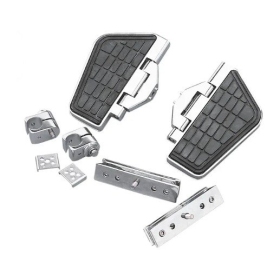 PARTS UNLIMITED Additional Driver's Footrests With Mountings Honda GL 500/1200 80-87