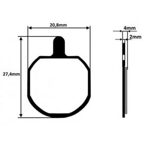 BICYCLE DISC BRAKE PADS 2PCS