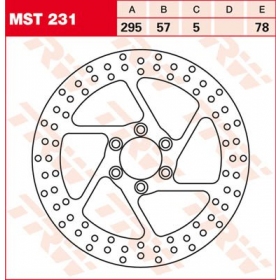 PRIEKINIS STABDŽIŲ DISKAS MST231 SUZUKI VS 600-1400cc 1987-1999 1VNT