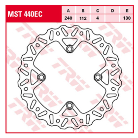 TRW Rear Brake Disc Wave Husqvarna CR / WR / TE / TC / TXC 125-630cc 05-13