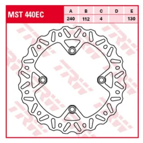 TRW Rear Brake Disc Wave Husqvarna CR / WR / TE / TC / TXC 125-630cc 05-13