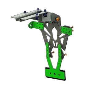 V PARTS Numerio ženklo laikiklis juodas Kawasaki Ninja ZX10R/RR 16-24