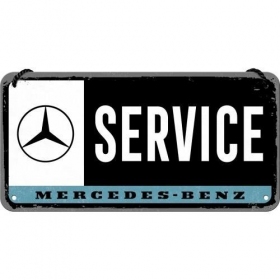  Metal tin sign MERCEDES BENZ SERVICE 10x20