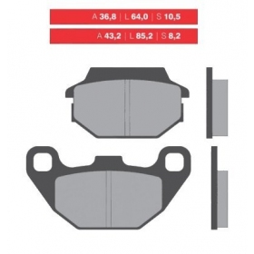 Brake pads NOVASCOOT FT3049 / MCB712 STANDARD