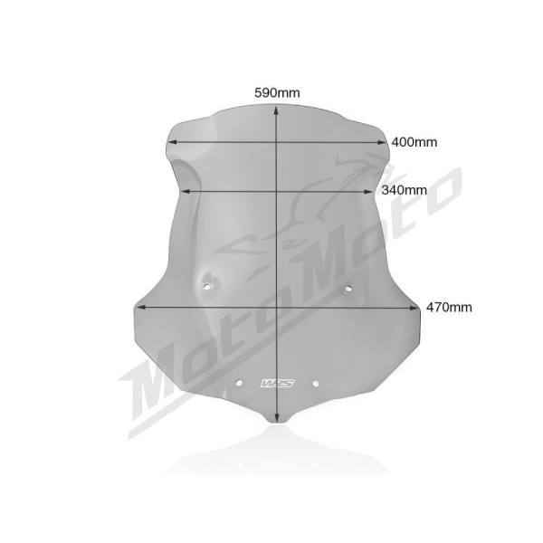 WRS TOURING Windscreen Smoke Triumph Explorer 1200cc 16-20