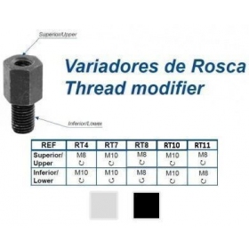Thread adapter M10 > M8 / M8 > M10 Black / Chrome