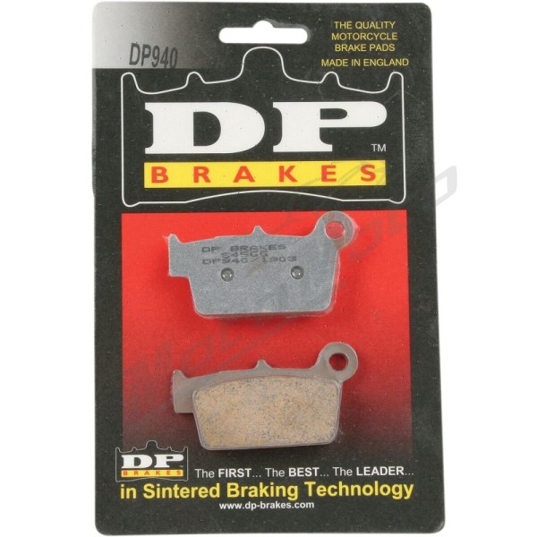 DP BRAKES Standard DP Sintered Brake Pads Aprilia / Beta / Fantic / Gas Gas / Kawasaki / Suzuki / TM Racing / Yamaha 50-530cc 00-26