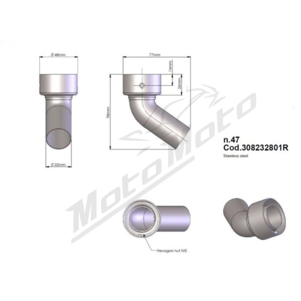 LEOVINCE DB Killer Insert YAMAHA MT-07/09 16-20