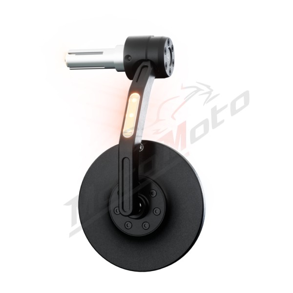 HIGHSIDER pro Bar End Mirror Conero Black Edition Black With LED Indicator Aprilia / Honda / Kawasaki / KTM / Piaggio / Suzuki / Triumph / Yamaha 125-1300cc 74-25