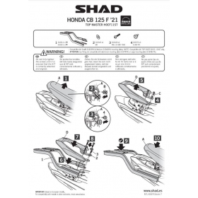 Top case holder SHAD HONDA CB125F 2021-2022