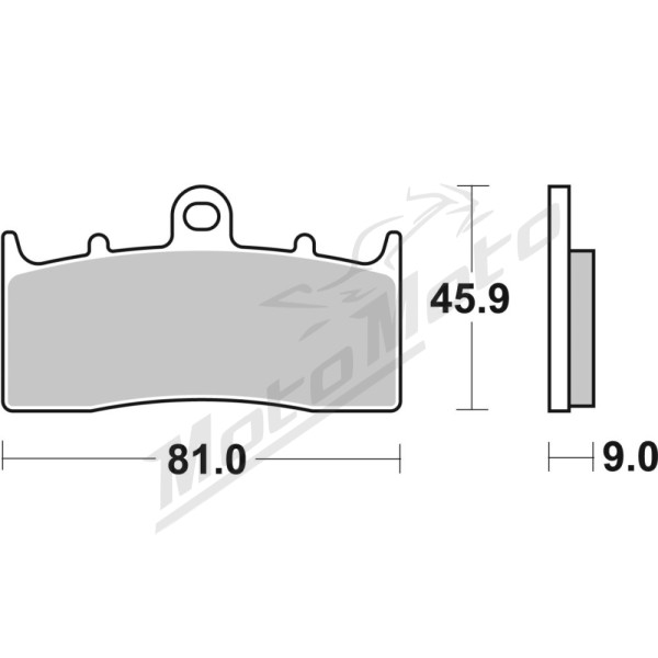 SBS HF Street 778HF Ceramic Organic Brake Pads BMW K / R 850-1600cc 01-24