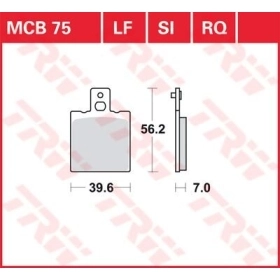 TRW All Round Sintered Metal Brake Pads Aprilia / Beta / Bimota / Cagiva / Ducati / Gilera / Husqvarna / KTM / Laverda / Moto Guzzi / Yamaha 125-1100cc 77-13