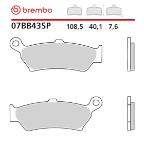 Brembo KH781 Road Sinter SP Brake Pads BMW R 1300 GS / R / RS / RT 23-26