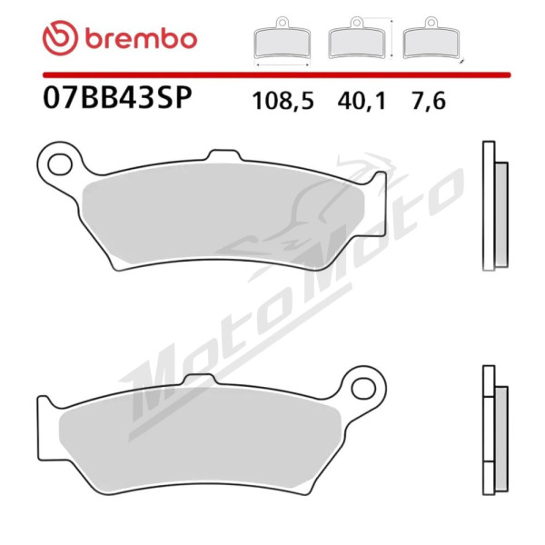 Brembo KH781 Road Sinter SP Brake Pads BMW R 1300 GS / R / RS / RT 23-26