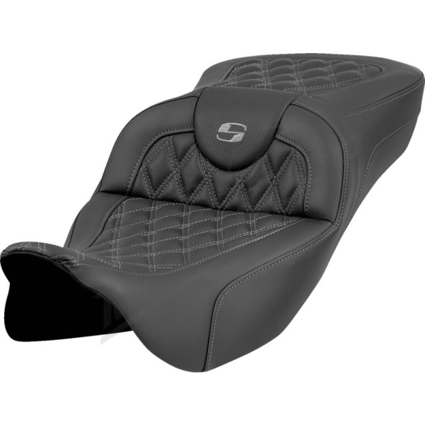 SADDLEMEN Roadsofa Perforated  Extended Seat Harley Davidson FLH / FLHR / FLHT / FLHX / FLTRU 1584-1923 08-25