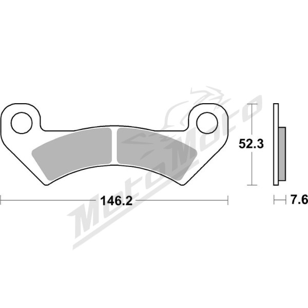 SBS ATS All-Terrain 912ATS Sintered Brake Pads Arctic Cat / John Deere 625-1000cc 11-18