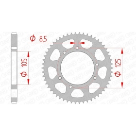 AFAM Steel Standard Rear Sprocket 428 48-62 teeth