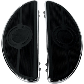 DRAG SPECIALTIES Vintage Half-moon Style Floorboards Harley Davidson FLD / FLDE / FLFB / FLFBS / FLH / FLHC 1200-1923cc 80-24