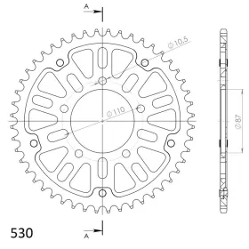 Supersprox Stealth Rear sprocket Gold 48t