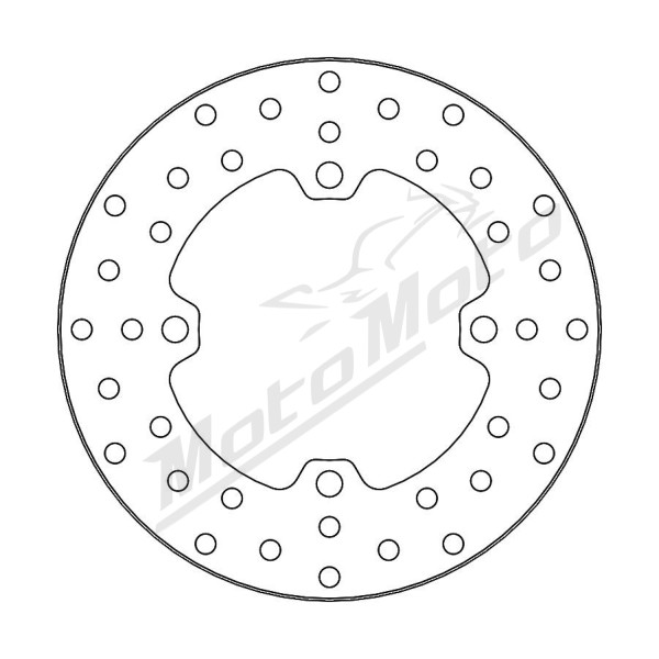 MOTO-MASTER Halo Rear Fixed Brake Disc Polaris Ranger / Sportsman 400/1000 05-25
