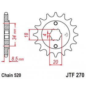 Priekinė žvaigždutė JTF270