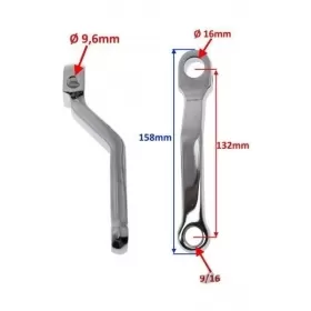 Kickstarter lever ROMET KOMAR / Universal Chrome / 2pcs