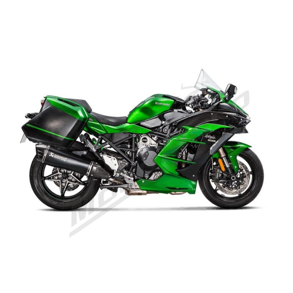 AKRAPOVIC Slip-On Line Muffler Titanium / Carbon Fiber Kawasaki H2 1000SX 18-20