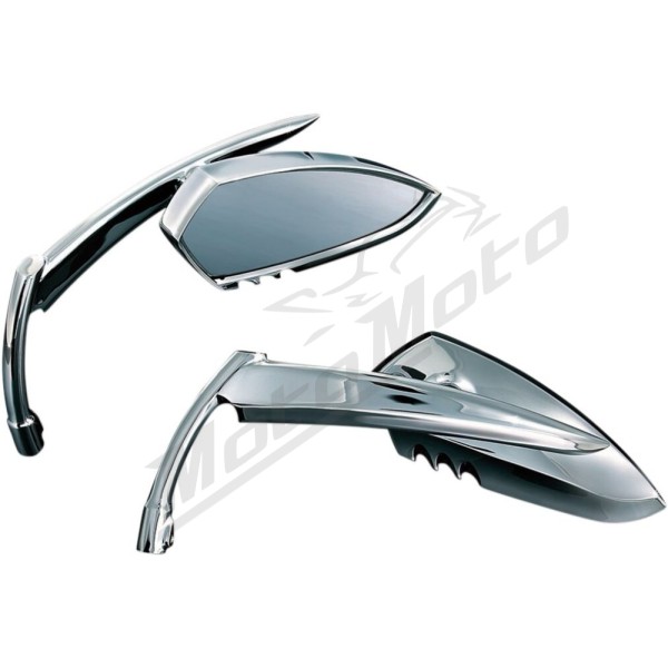 KURYAKYN Scythe Chromed Universal Mirrors 2pcs