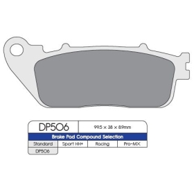 DP BRAKES Standard Sintered Metal Brake Pads Honda CB / VFR 800-1200cc 08-24