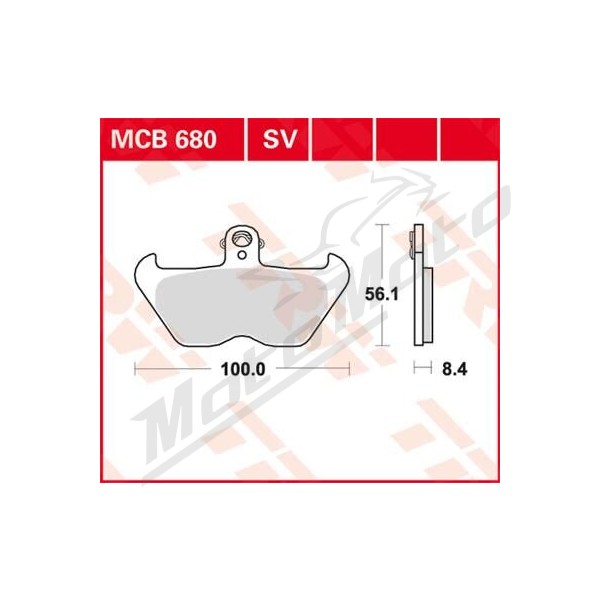 TRW SV Series Sindered Brake Pads BMW K / R 850-1200cc 88-01