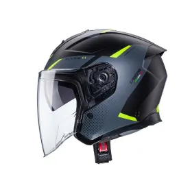 Open Jet Helmet Caberg Flyon II Boss black/grey/yellow
