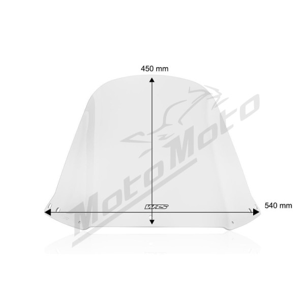 WRS CITY Priekinis stiklas Skaidrus Honda CN 250cc 87-99