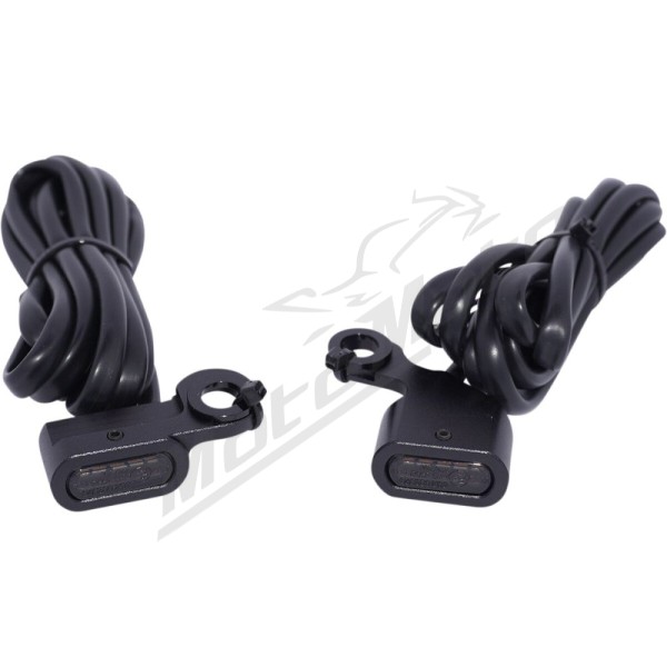 DRAG SPECIALTIES LED Handlebar Marker Lights Harley Davidson FLD / FLS / FLST / FLSTC / FLSTCI / FLSTF 883-1690cc 96-17