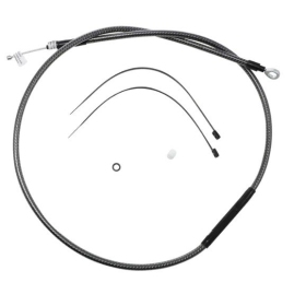 MAGNUM SHIELDING Polished Karbon Fiber Clutch Cable Harley Davidson XL / XR 883/1200 05-16 145.5cm