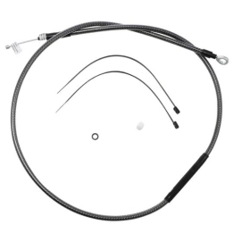 MAGNUM SHIELDING Polished Karbon Fiber Clutch Cable Harley Davidson XL / XR 883/1200 05-16 145.5cm