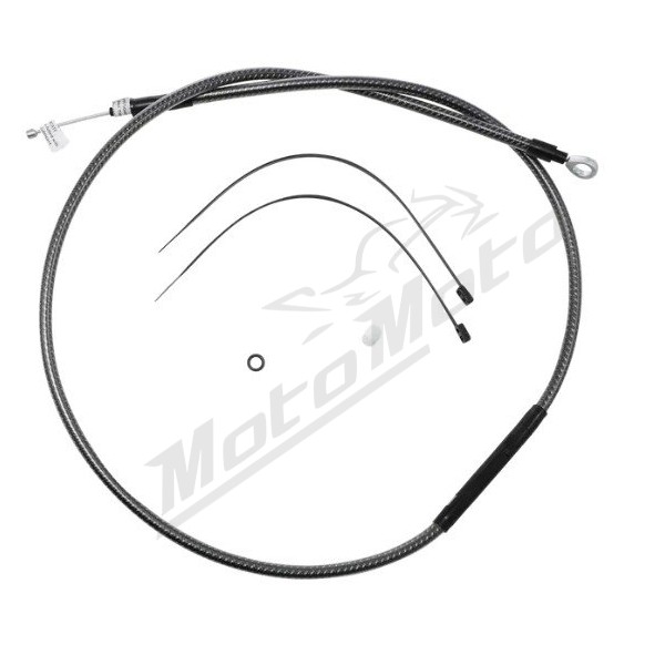 MAGNUM SHIELDING Polished Karbon Fiber Clutch Cable Harley Davidson XL / XR 883/1200 05-16 145.5cm