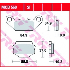 BRAKE PADS TRW MCB560SI OFFROAD