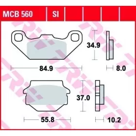 BRAKE PADS TRW MCB560SI OFFROAD