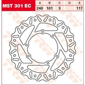 TRW EC Cross Design Brake Rotor Honda CR R / CRF 125-500cc 95->