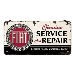 Metal tin sign FIAT SERVICE 10x20