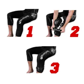 Asterisk zero g knee brace pant gaiters under orthoses model zero g color black/white size m