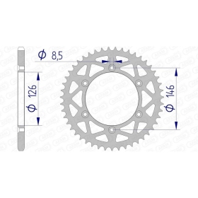 AFAM Aluminium Rear Sprocket 15203 - 520 SUZUKI RMX/RM-Z/DR-Z 1990-2025